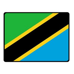 Flag Of Tanzania Double Sided Fleece Blanket (small)  by Amaryn4rt