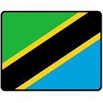 Flag Of Tanzania Double Sided Fleece Blanket (Medium)  58.8 x47.4  Blanket Front