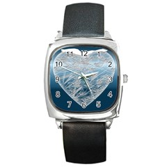 Frozen Heart Square Metal Watch