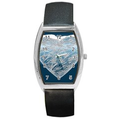 Frozen Heart Barrel Style Metal Watch