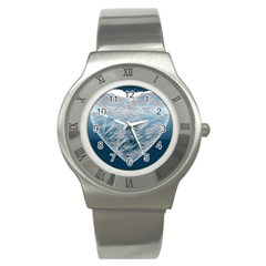 Frozen Heart Stainless Steel Watch