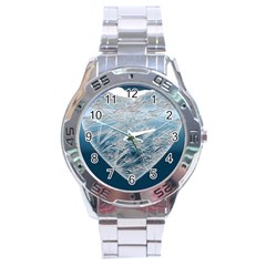 Frozen Heart Stainless Steel Analogue Watch