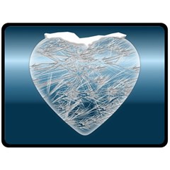 Frozen Heart Double Sided Fleece Blanket (large)  by Amaryn4rt