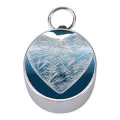 Frozen Heart Mini Silver Compasses