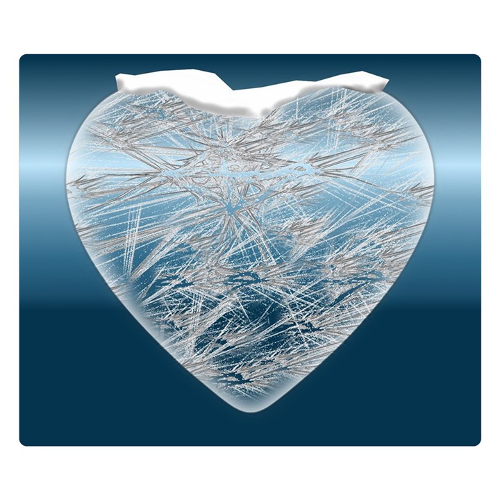 Frozen Heart Double Sided Flano Blanket (Small) 