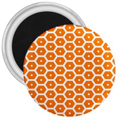 Golden Be Hive Pattern 3  Magnets