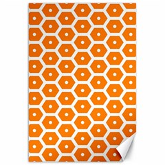 Golden Be Hive Pattern Canvas 20  X 30   by Amaryn4rt