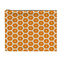 Golden Be Hive Pattern Cosmetic Bag (xl)