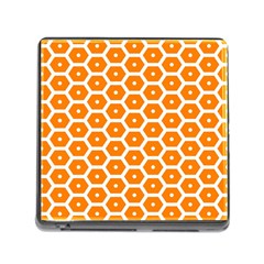 Golden Be Hive Pattern Memory Card Reader (square)