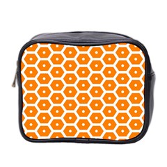 Golden Be Hive Pattern Mini Toiletries Bag 2-side