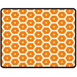 Golden Be Hive Pattern Fleece Blanket (Medium)  60 x50  Blanket Front