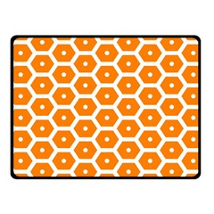 Golden Be Hive Pattern Fleece Blanket (small)