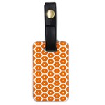 Golden Be Hive Pattern Luggage Tags (One Side)  Front