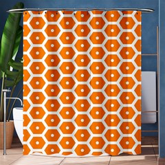 Golden Be Hive Pattern Shower Curtain 60  X 72  (medium)  by Amaryn4rt