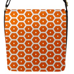 Golden Be Hive Pattern Flap Messenger Bag (s) by Amaryn4rt