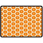 Golden Be Hive Pattern Double Sided Fleece Blanket (Large)  80 x60  Blanket Front