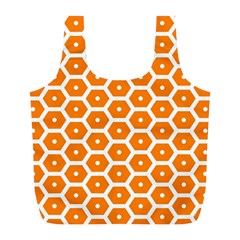 Golden Be Hive Pattern Full Print Recycle Bags (l) 