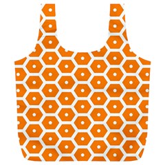 Golden Be Hive Pattern Full Print Recycle Bags (l)  by Amaryn4rt