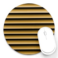 Golden Line Background Round Mousepads by Amaryn4rt