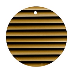 Golden Line Background Ornament (round) by Amaryn4rt