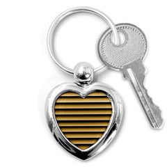 Golden Line Background Key Chains (heart) 