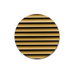 Golden Line Background Magnet 3  (round)