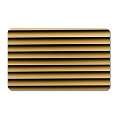 Golden Line Background Magnet (rectangular) by Amaryn4rt