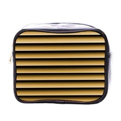 Golden Line Background Mini Toiletries Bags