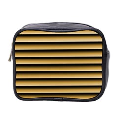 Golden Line Background Mini Toiletries Bag 2-side