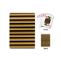 Golden Line Background Playing Cards (mini)  by Amaryn4rt