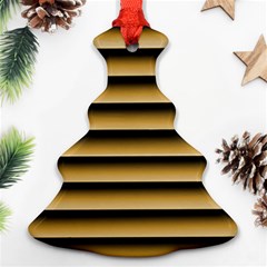 Golden Line Background Ornament (christmas Tree)  by Amaryn4rt