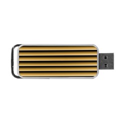 Golden Line Background Portable Usb Flash (two Sides) by Amaryn4rt