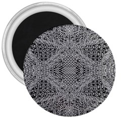 Gray Psychedelic Background 3  Magnets by Amaryn4rt