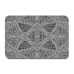 Gray Psychedelic Background Plate Mats