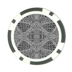 Gray Psychedelic Background Poker Chip Card Guard