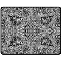 Gray Psychedelic Background Fleece Blanket (medium) 