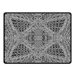 Gray Psychedelic Background Fleece Blanket (Small) 50 x40  Blanket Front