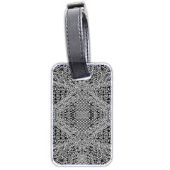 Gray Psychedelic Background Luggage Tags (two Sides) by Amaryn4rt