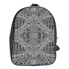 Gray Psychedelic Background School Bags (xl)  by Amaryn4rt