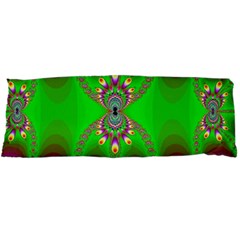 Green And Purple Fractal Body Pillow Case Dakimakura (two Sides)