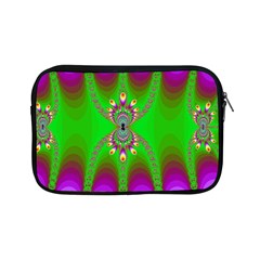 Green And Purple Fractal Apple Ipad Mini Zipper Cases