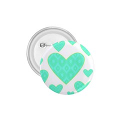 Green Heart Pattern 1 75  Buttons