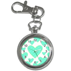 Green Heart Pattern Key Chain Watches by Amaryn4rt