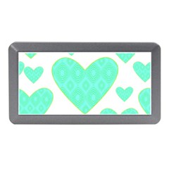 Green Heart Pattern Memory Card Reader (mini) by Amaryn4rt