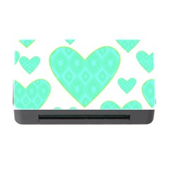 Green Heart Pattern Memory Card Reader With Cf