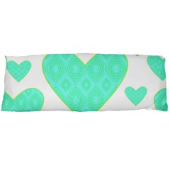 Green Heart Pattern Body Pillow Case (dakimakura)