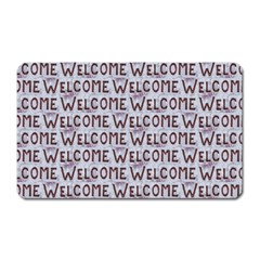 Welcome Letters Pattern Magnet (rectangular)