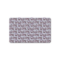 Welcome Letters Pattern Magnet (name Card)