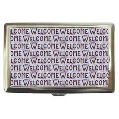 Welcome Letters Pattern Cigarette Money Cases