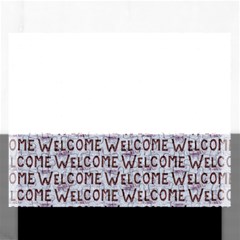 Welcome Letters Pattern Rectangular Jigsaw Puzzl